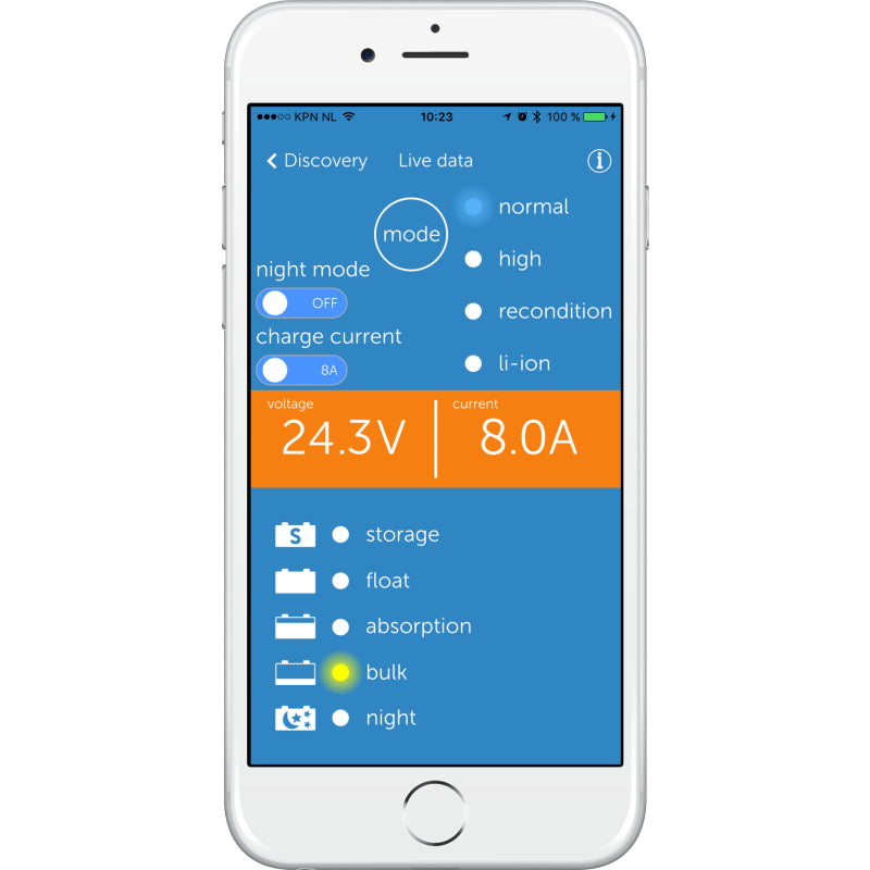 Victron Blue Smart IP22 Batterieladegerät Bluetooth 24/12 1 Ausgang