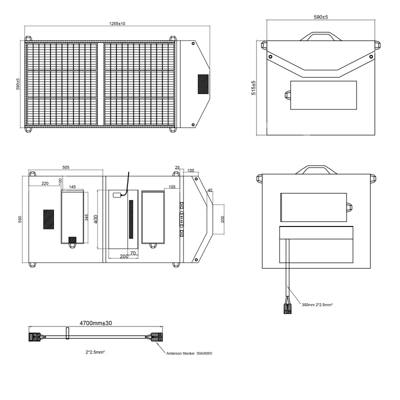 WATTSTUNDE® SOLA Ease 100Wp SunFolder Solartasche